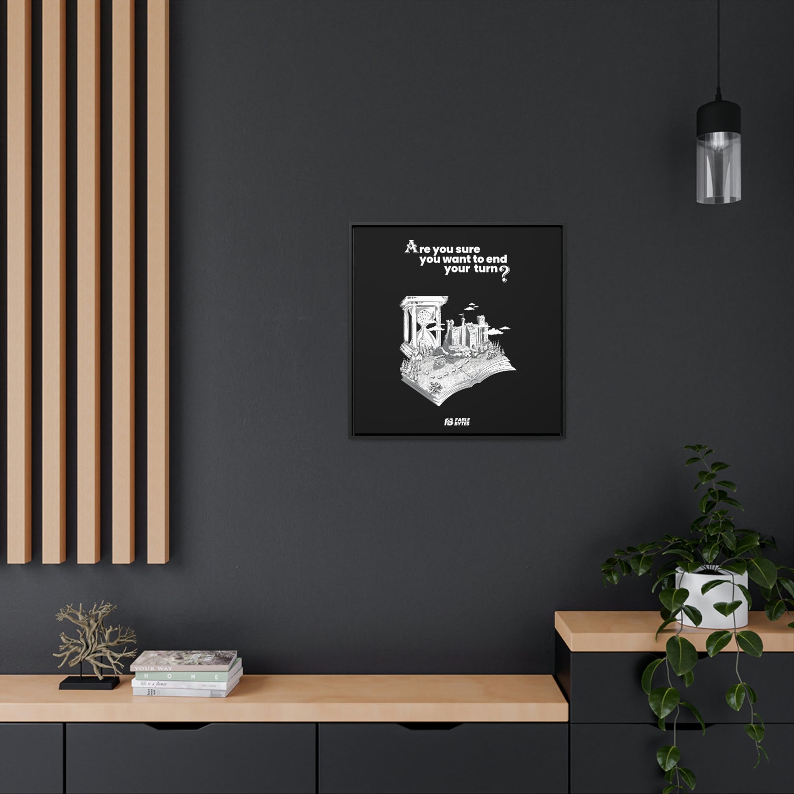 Heroes 3 - End Turn - Framed Canvas