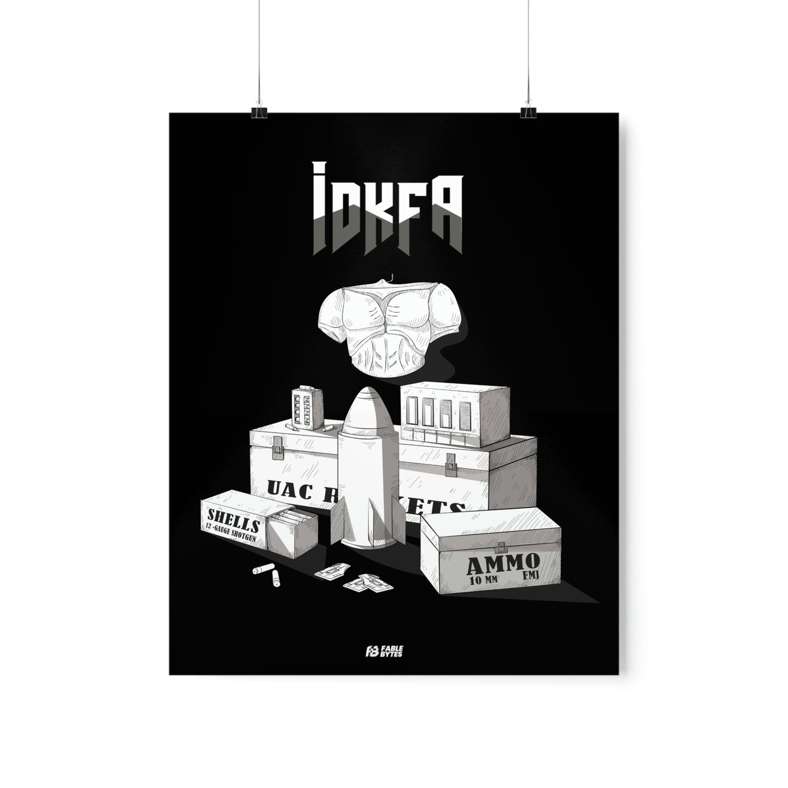 Doom - IDKFA - Matte Posters