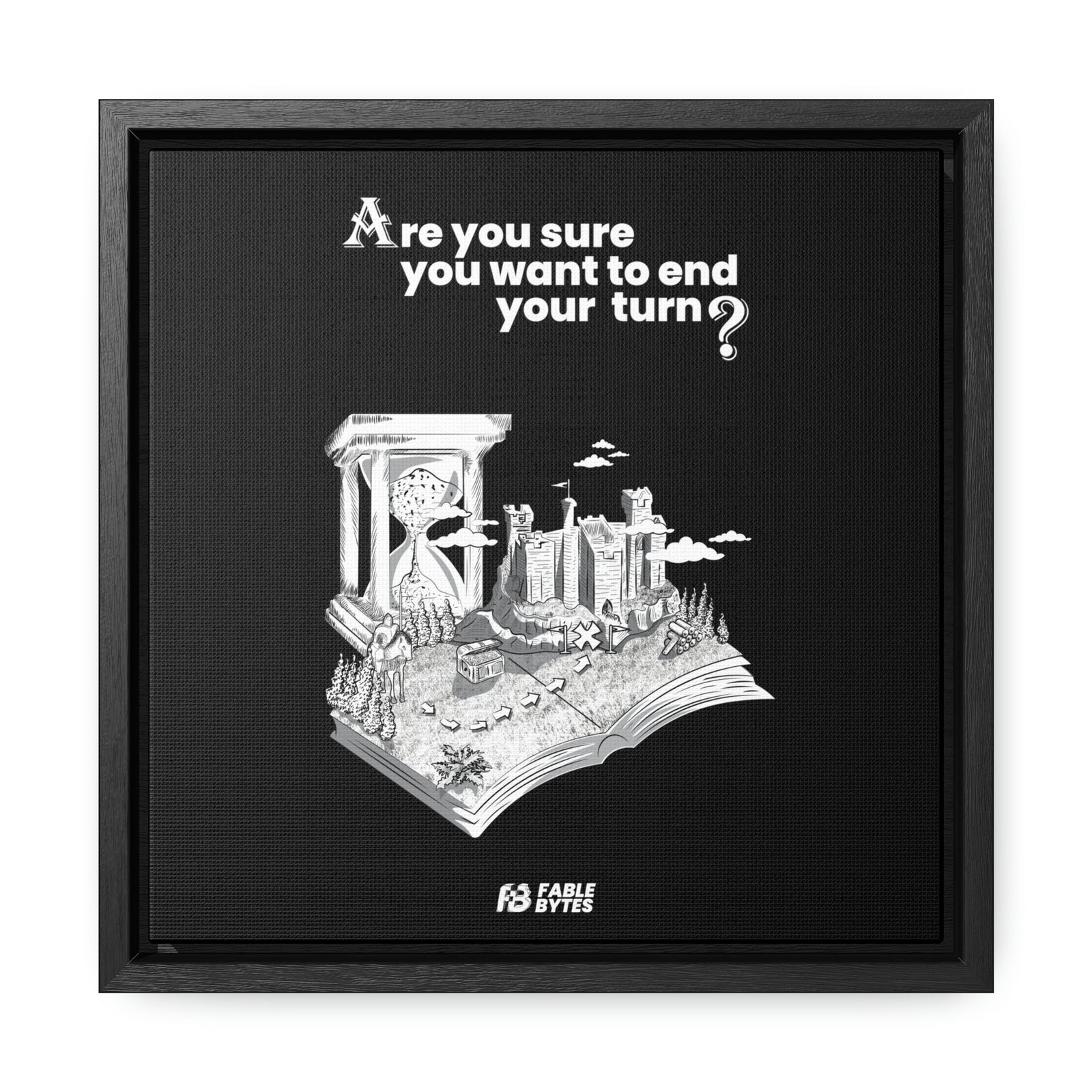 Heroes 3 - End Turn - Framed Canvas