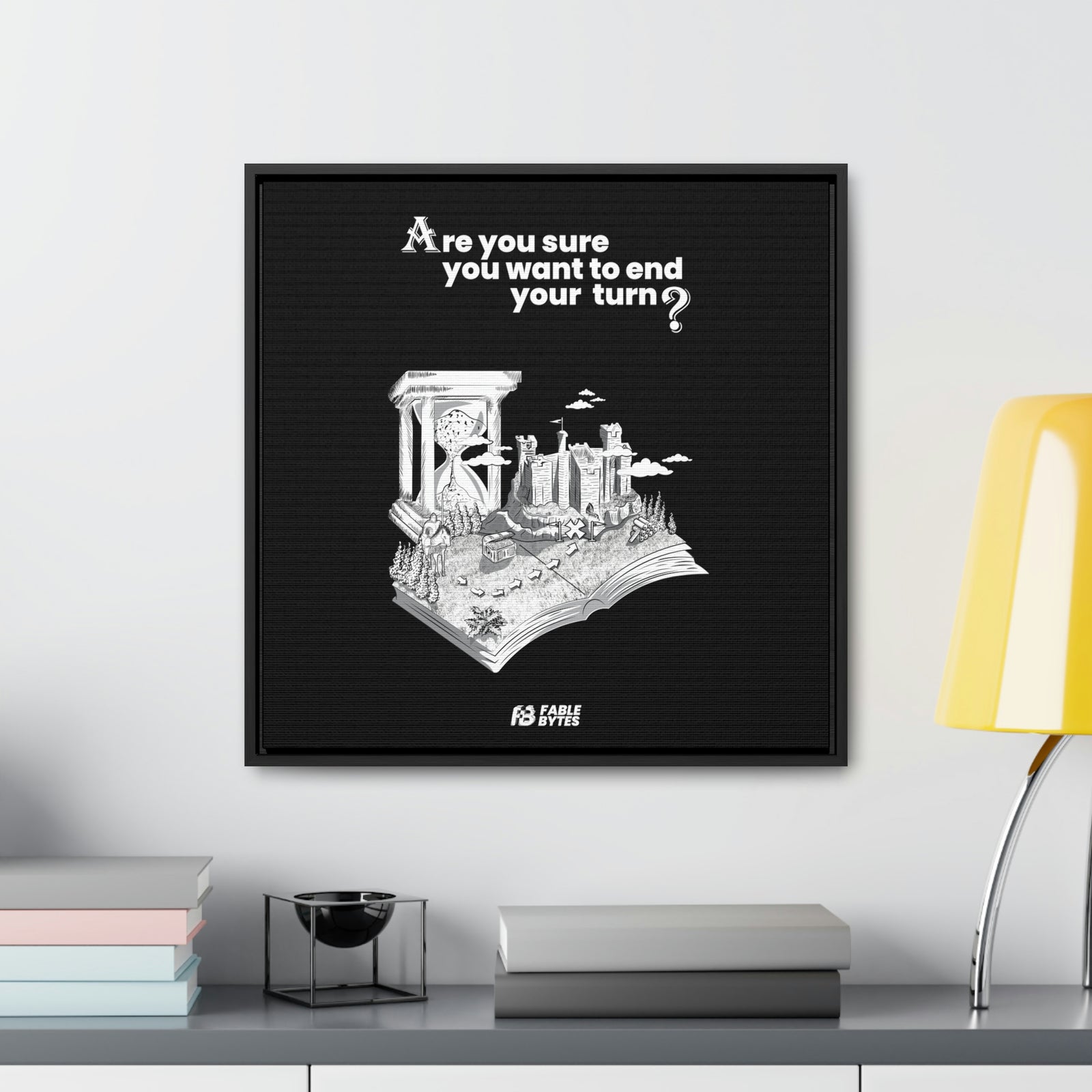 Heroes 3 - End Turn - Framed Canvas