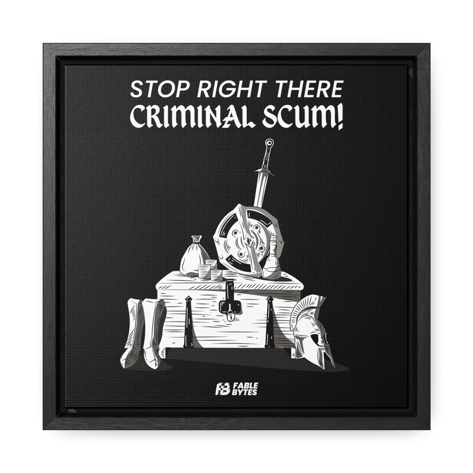 Oblivion - Guard - Framed Canvas