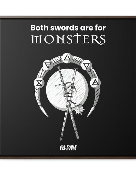 The Witcher - Swords - Framed Canvas