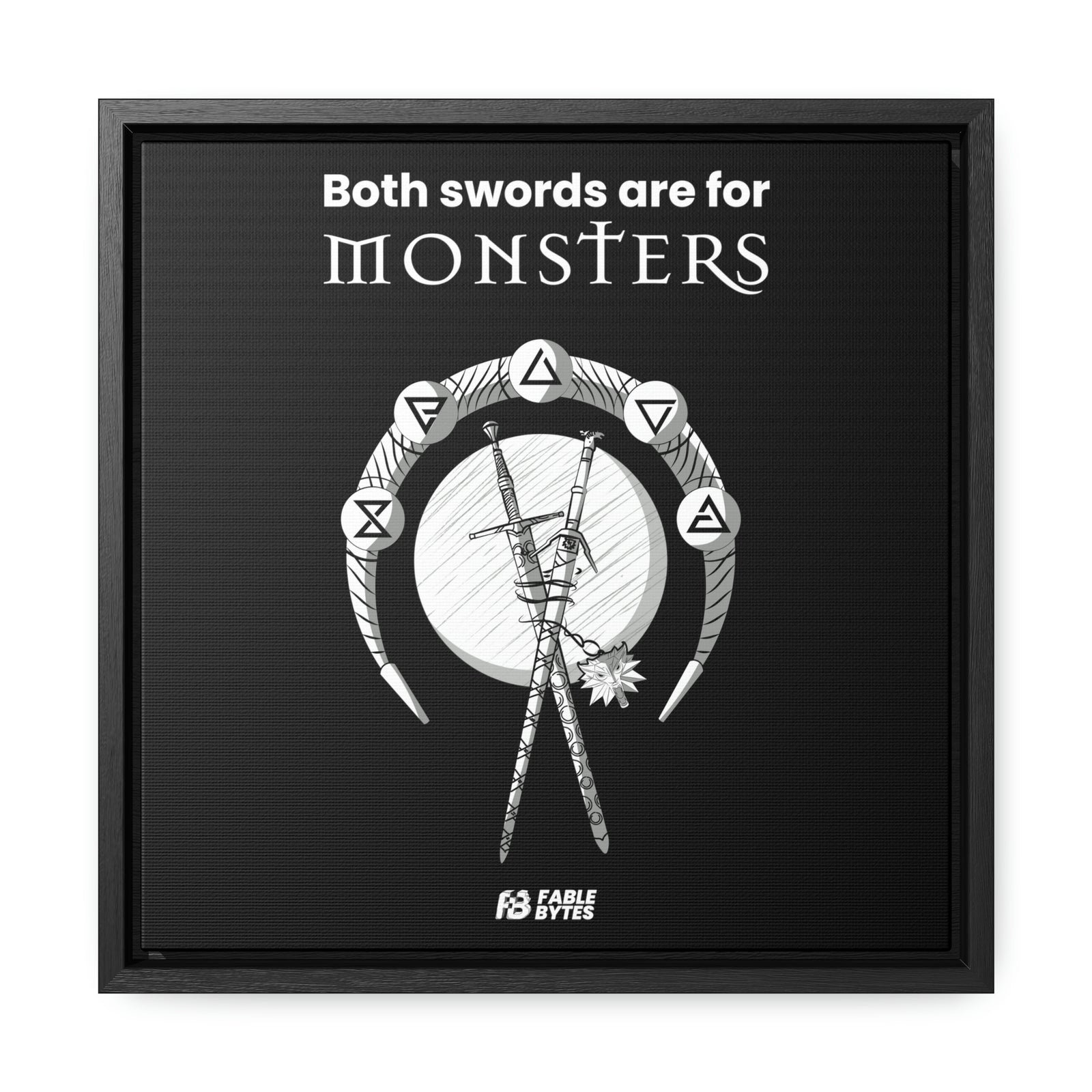 The Witcher - Swords - Framed Canvas