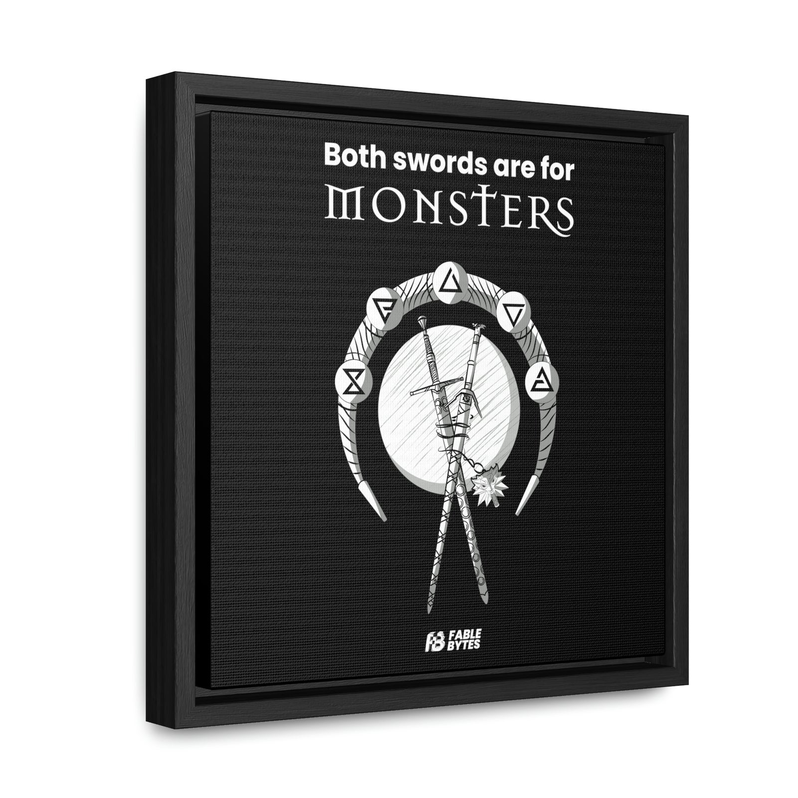 The Witcher - Swords - Framed Canvas