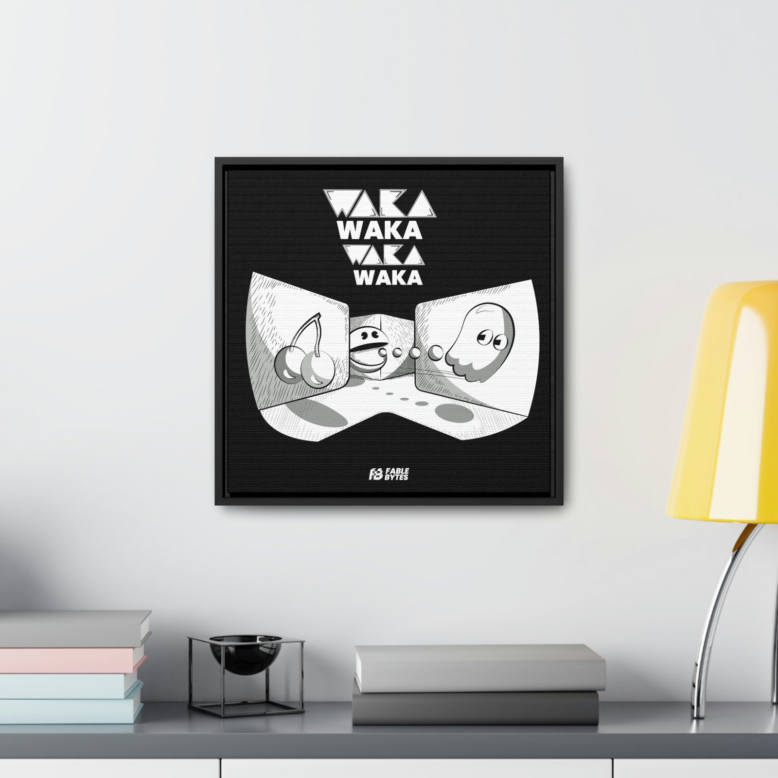 PacMan - WakaWaka - Framed Canvas